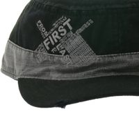 From First to Last Unisex Cap Baumwoll-Cap im millitärischen Schnitt mit leicht gebogenen Schnitt Schwarz/Grau