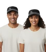 From First to Last Unisex Cap Baumwoll-Cap im millitärischen Schnitt mit leicht gebogenen Schnitt Schwarz/Grau