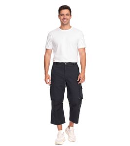 NORTHERN COUNTRY Bundhose Herren Sommer-Arbeitshose Cordura-Verstärkt Berufsbekleidung Heimwerker-Hose 7/8 Hose 78296434 Schwarz