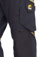 Pantalon de travail homme NORTHERN COUNTRY, renforcé en Cordura, pantalon de bricolage, pantalon 7/8, 78296434, noir