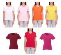 ELEVATE Heros women's T-shirt also in 4XL, plain cotton shirt 150 g/m2, basic shirt, undershirt 38029 in red, white, orange, yellow or pink