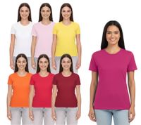 ELEVATE Heros women's T-shirt also in 4XL, plain cotton shirt 150 g/m2, basic shirt, undershirt 38029 in red, white, orange, yellow or pink