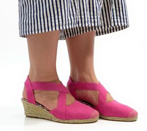 Citywalk Wedges Sandali con Zeppa da Donna con Elastico, Espadrillas 11007623 Rosa
