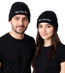 Eagles of Death Metal Unisex Beanie Baumwoll-Mütze im klassischen Schnitt Schwarz/Weiß