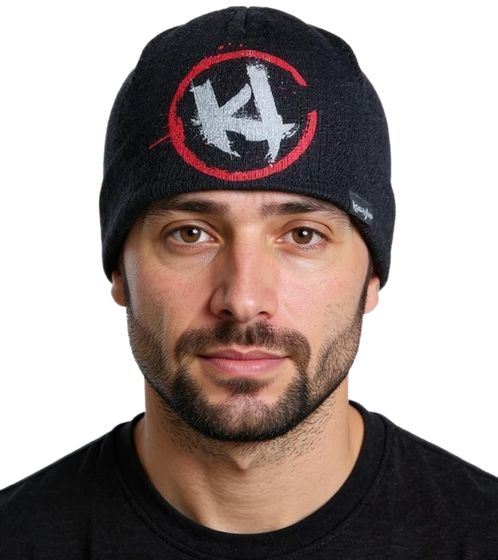 Killer Instinct Beanie, cozy gaming hat, stylish knitted beanie, fan merchandise, KC230307RAR, black