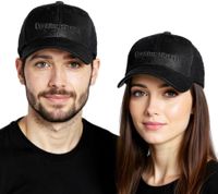 Bleeding Through Unisex Metalcore-Band Trucker-Cap mit atmungsaktiven Mesh-Einsatz Baseball-Cap TC109514BTH Schwarz
