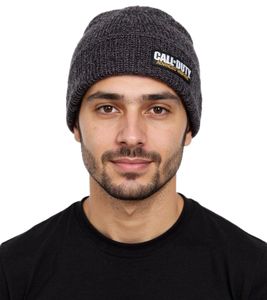 Activision Call of Duty Ego-Shooter-Game Beanie mit Advanced Warfare-Patch Strick-Mütze Fan-Beanie KC265FAWA Schwarz