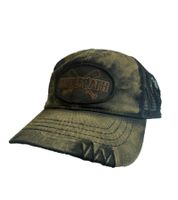 Underoath Unisex Metalcore-Band Trucker-Cap mit atmungsaktiven Mesh-Einsatz Baseball-Cap TC108718UND Braun/Schwarz