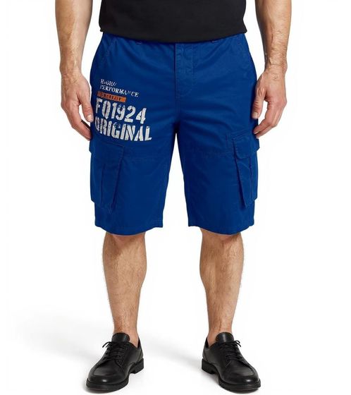 FQ1924 Mael Herren Freizeit-Bermuda Cargo-Shorts Baumwoll-Hose Sommer-Hose 21900196 181018 Blau