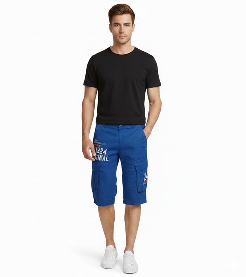 FQ1924 Mael Herren Freizeit-Bermuda Cargo-Shorts Baumwoll-Hose Sommer-Hose 21900196 181018 Blau FQ1924 Mael Herren Freizeit-Bermuda Cargo-Shorts Baumwoll-Hose Sommer-Hose 21900196 181018 Blau