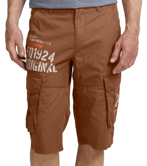 FQ1924 Mael Herren Freizeit-Bermuda Cargo-Shorts Baumwoll-Hose Sommer-Hose 21900196 181018 Braun