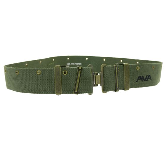 ANGELS & AIRWAVES Stoff-Gürtel der Rock-Band für Damen und Herren Einheitsgröße 109cm im militärischen Stil Freizeit-Gürtel BT107924ANG Khaki