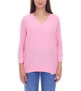 Maglione da donna BOYSENS'S con scollo a V e maniche a 3/4, maglione estivo 73541209 Rosa