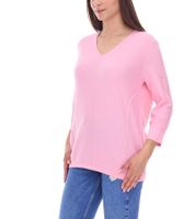 Suéter de punto BOYSENS'S para mujer con cuello en V y mangas 3/4, suéter de verano 73541209 rosa
