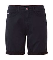 Bermuda casual da uomo FQ1924 Josh, pantaloni in cotone con risvolto, 21900320-ME, neri Bermuda casual da uomo FQ1924 Josh, pantaloni in cotone con risvolto, 21900320-ME, neri