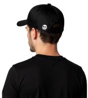 Pike Apparel Unisex Trucker Cap from the Rock Range, Baseball Cap with Skull and Bullet Appliqué, TC109526PIK, Black