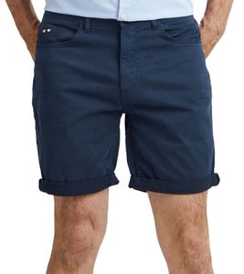 FQ1924 Josh Herren Freizeit-Bermuda Shorts Baumwoll-Hose mit Krempelsaum kurze Hose 21900320 193923 Navy