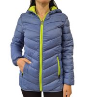 KangaROOS Women's Quilted Jacket, Transitional Vest with Hood, Spring Jacket 95573058 Blue KangaROOS Women's Quilted Jacket, Transitional Vest with Hood, Spring Jacket 95573058 Blue