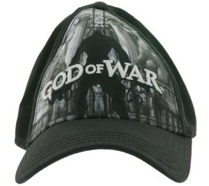 GOD OF WAR Unisex Trucker Cap from the Gaming Range. Baseball Cap with Silhouette TC125186GCW0 Black/Gray/White