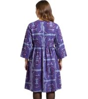 ADIA Damen Kleid elegantes Sommer-Kleid Urlaubs-Kleid mit 3/4-Armen Große Größen 37339213 Grau/Blau/Rot