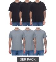 3-pack PUMA Men's Cotton T-Shirts, Crew Neck Basic T-Shirt 678256 02 in Black or 683509 01 in Gray