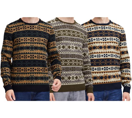 11 PROJECT PRPasco Herren Strick-Pullover mit Wollanteil Langarm-Shirt 20716671 in Navy, Grün oder Schwarz