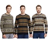 11 PROJECT PRPasco Men's Knit Sweater with Wool Content, Long-Sleeved Shirt 20716671 in Navy, Green, or Black 11 PROJECT PRPasco Men's Knit Sweater with Wool Content, Long-Sleeved Shirt 20716671 in Navy, Green, or Black