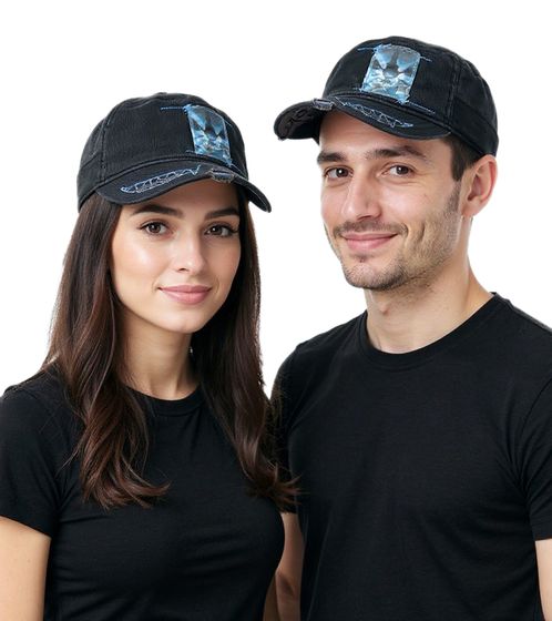 WWE "The Fiend" Unisex Baumwoll-Cap im millitärischen Schnitt mit leicht gebogenen Schnitt FC105892NGH Schwarz
