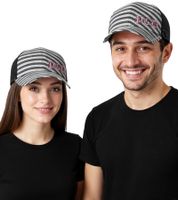 Pussycat Dolls Unisex R&B Trucker Cap Baseball Cap with Breathable Mesh Insert Cotton Cap Fan Hat TC110472PCD Black/White