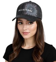 Fall Out Boy Unisex Pop-Punk Trucker Cap with Embroidered Logo Baseball Cap TC104179FOB Black