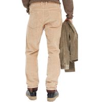 Men's Thermal Relaxed Fit Corduroy Trousers with Flannel Lining, Business Trousers, Cotton Trousers, 972195 Beige