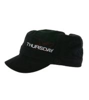 Thursday Unisex Post-Hardcore Band Cotton Cap in a Military Cut with a Slightly Curved Fit FC107889THU Black