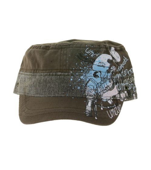 Underoath Unisex Metalcore Band Cotton Cap in a Military Cut with a Slightly Curved Fit FC107551UND Brown