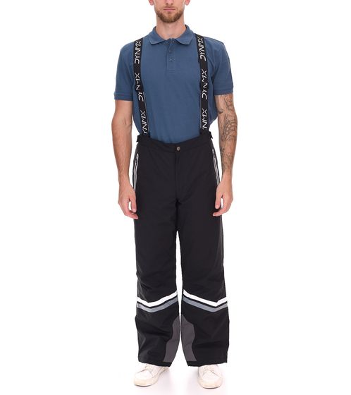 Men's Functional Ski Pants with Snow Guard, Thermal Pants, Straight-Leg, Regular-Fit, Snow Pants, 905129 Black