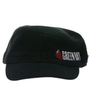 Green Day Unisex Punk Rock Band Cotton Cap in a Military Cut with a Slightly Curved Fit FC107042GRN Black