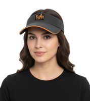 Casquette visière unisexe Korn, bande métallique avec logo brodé, en coton, chapeau de supporter 1134KRN, grise Casquette visière unisexe Korn, bande métallique avec logo brodé, en coton, chapeau de supporter 1134KRN, grise