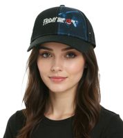 Friday the 13th Unisex Trucker Cap, Stylish Cotton Cap, Baseball Cap, TC105442FTT, Black