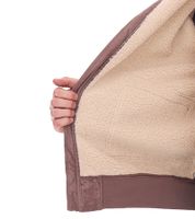 Men's Rugged Suede Jacket with Teddy Bear Collar, Outdoor Jacket 955829 Light Brown