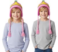 HORA DE AVENTURAS Gorro Infantil Princesa Bonnibel Chicle con Trenzas KC0SXBADV Rosa