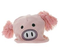 Gorro Piggy para Adolescentes con Pompones y una Carita Adorable en la Parte Delantera BE170080PLW Rosa