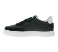 Calvin Klein Sneakers: Fashionable genuine leather shoes with logo on the outer side, elegant trainers YM0YM01153 0GM Black Calvin Klein Sneakers: Fashionable genuine leather shoes with logo on the outer side, elegant trainers YM0YM01153 0GM Black
