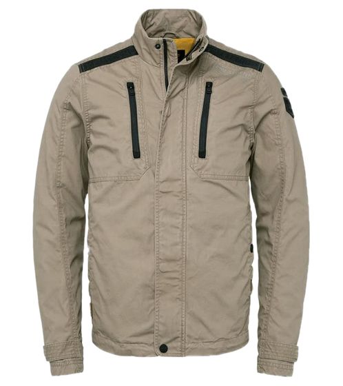 PME LEGEND RIPPACK 2.0 Men's Stylish Cotton Jacket, Trendy Transition Jacket with Stand-Up Collar PJA2202197 8013 Brown/Black