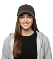 "STORY OF THE YEAR" Unisex Cap Cotton Cap with Mesh Insert in a Classic Fit with a Slightly Curved Cut, Gray/Pink "STORY OF THE YEAR" Unisex Cap Cotton Cap with Mesh Insert in a Classic Fit with a Slightly Curved Cut, Gray/Pink