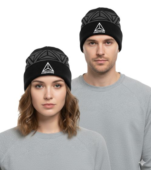 Mudvayne Unisex Beanie Metal-Band Winter-Mütze weiche Strick-Mütze mit Logo-Stickerei Baumwoll-Mütze Schwarz/Olivgrün