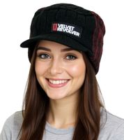 Bonnet unisexe à visière Velvet Revolver avec inscription, style décontracté, KC101466VLR, noir/rouge