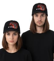 Gorra unisex con visera y logo de "My Chemical Romance", gorro informal, KC1012411MCR, negro/rojo