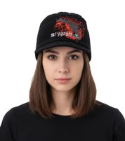 Gorra unisex con visera y logo de "My Chemical Romance", gorro informal, KC1012411MCR, negro/rojo