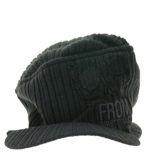 From First To Last Unisex Post-Hardcore Band Peaked Beanie with Band Embroidery, Knitted Hat, Fan Beanie KC106310FTL Gray