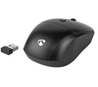 Ratón y teclado inalámbricos Nedis, conexión inalámbrica mediante nanorreceptor USB, KBMCW10BKDE, negro