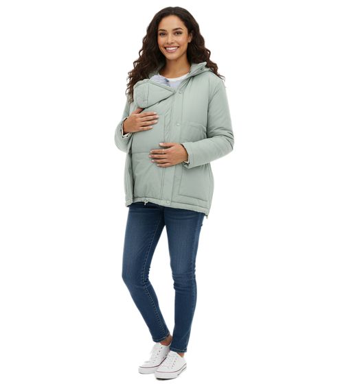 Sustainable 3-in-1 Jacket Women's Quilted Jacket Maternity Wear Maternity Jacket with Baby Carrier Insert 945524 Green